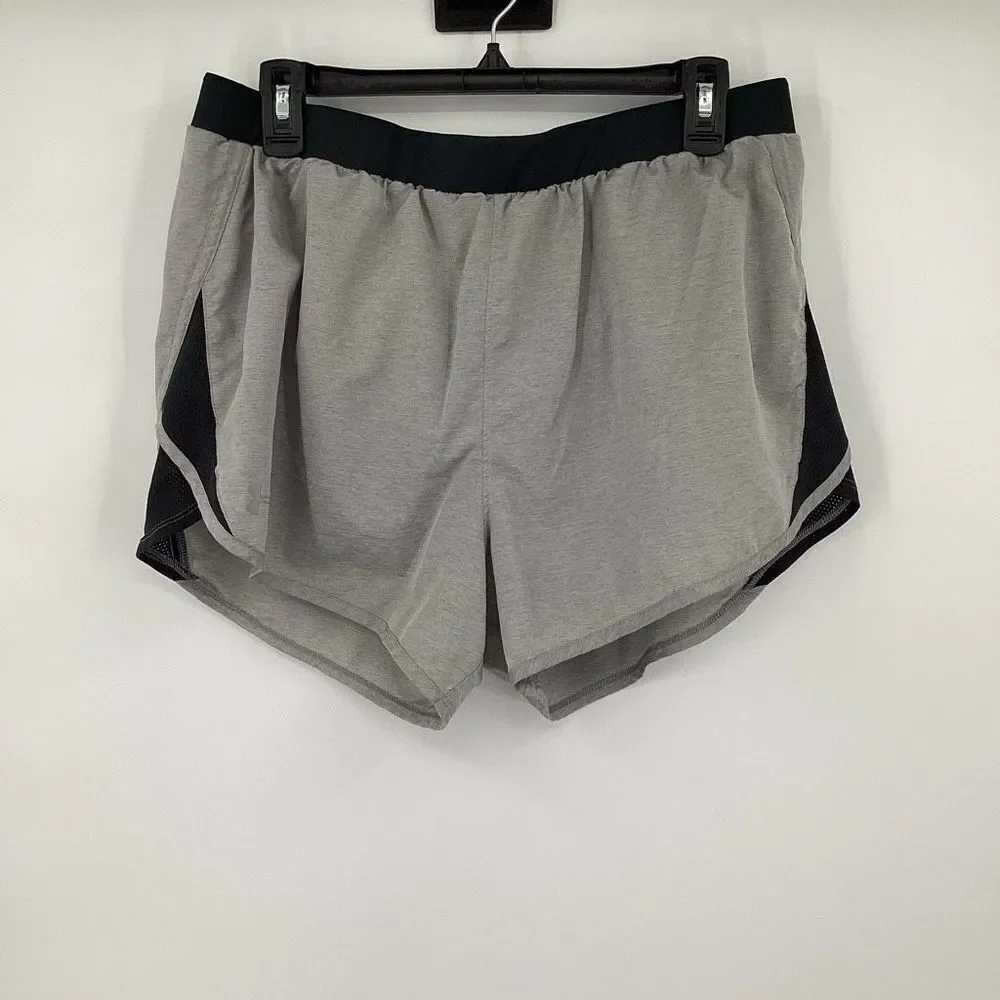 Womens Under Armour Lined Running Shorts XL‎ Gray
